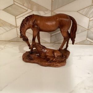 Cuticate Horse Pony Statue Animal Resin Figurine
